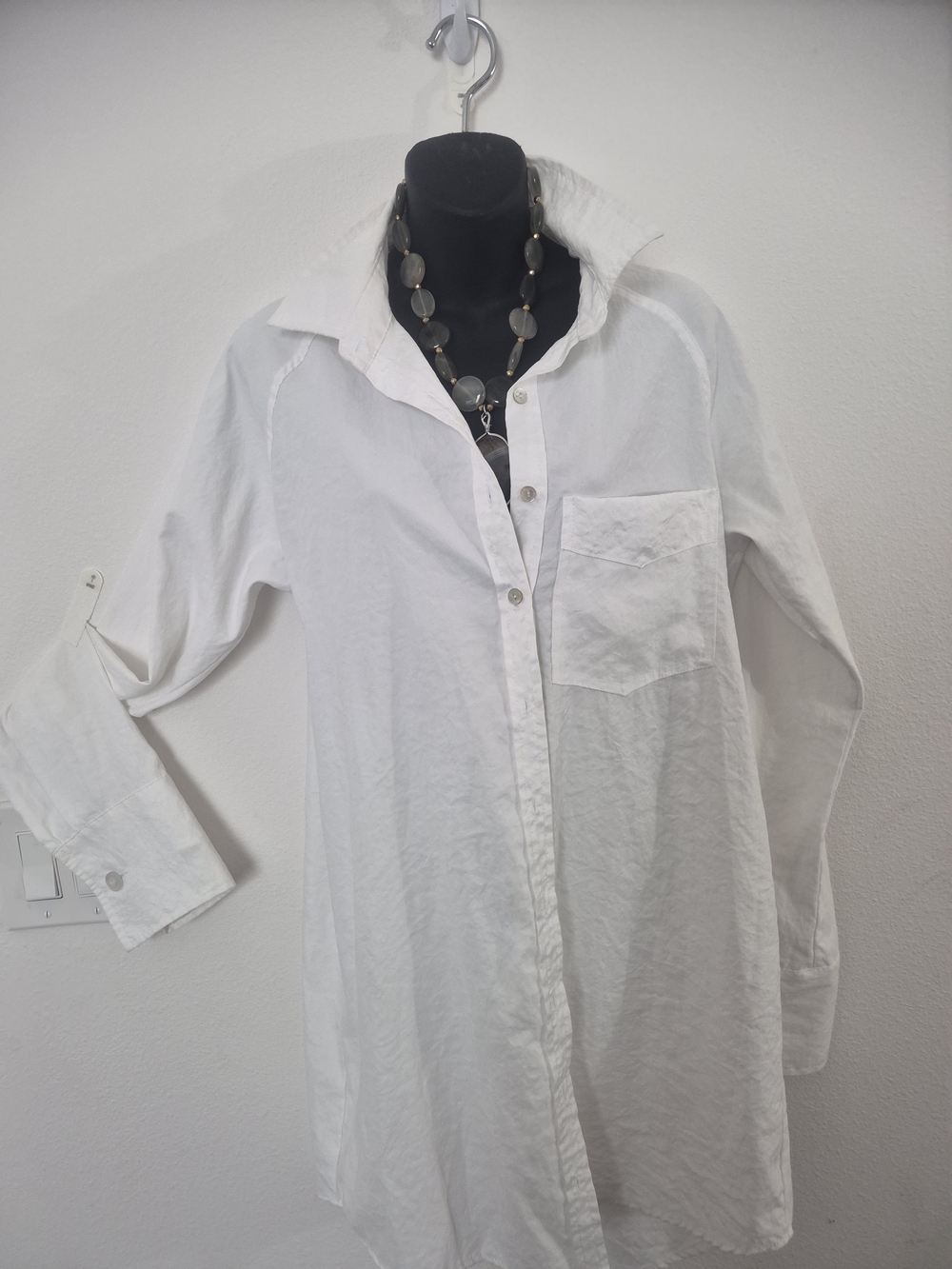 Classic White Button-Down Shirt